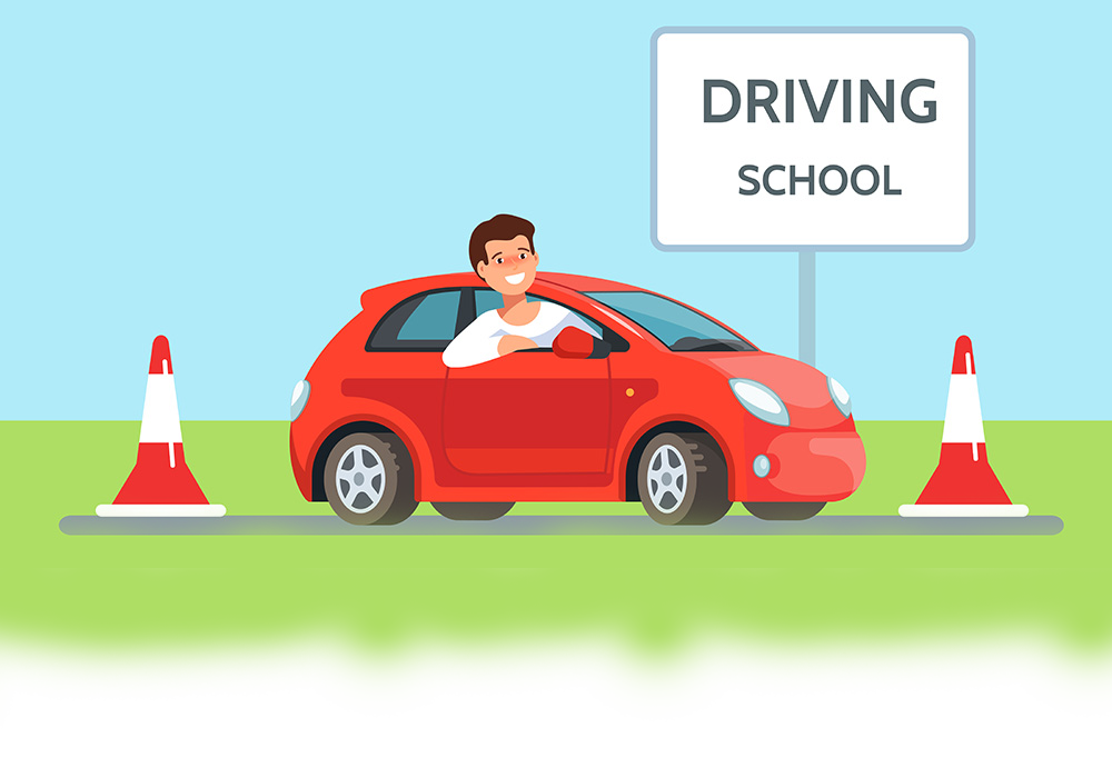 Car Trainee during lesson